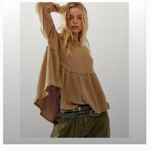 Free People We the Free Oh My Babydoll Thermal Top